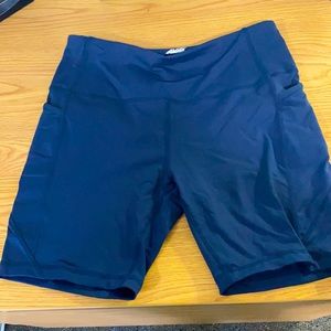 Navy blue athletic shorts!